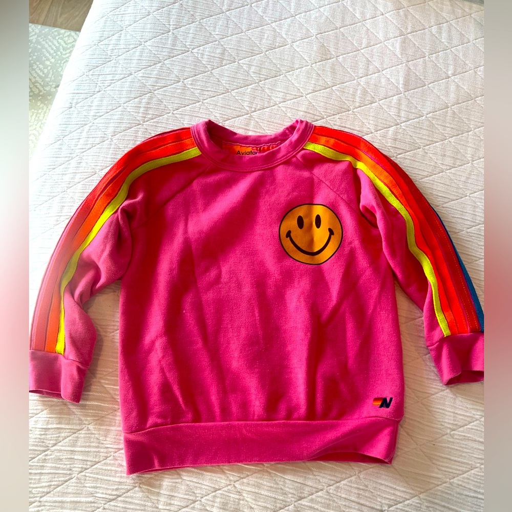 Aviator nation 5 stripe sweatshirt